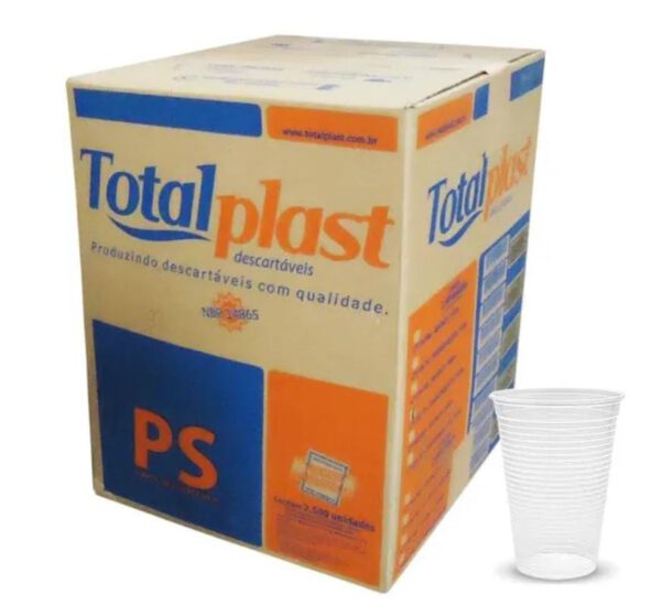 Copo Descartável 180ml Totalplast Translucido 2500 Unidades
