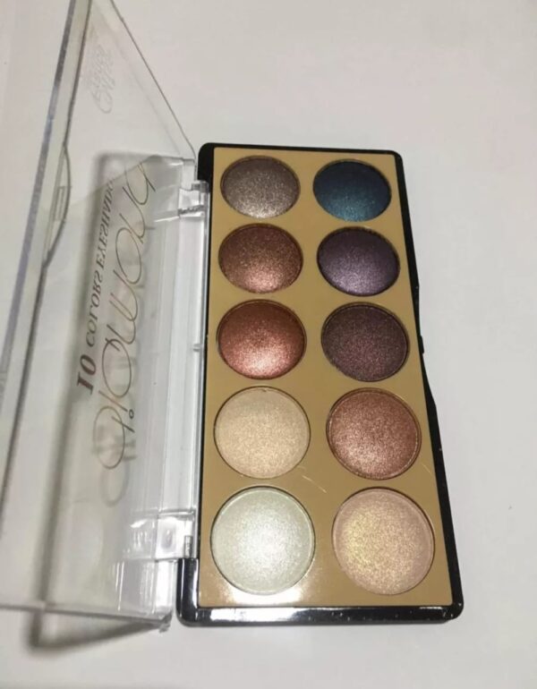Paleta De Sombras Metalizadas 10 Cores Diamond Miss France